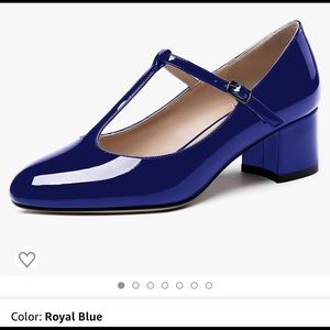 Wayderns women's patent leather t strap shoes